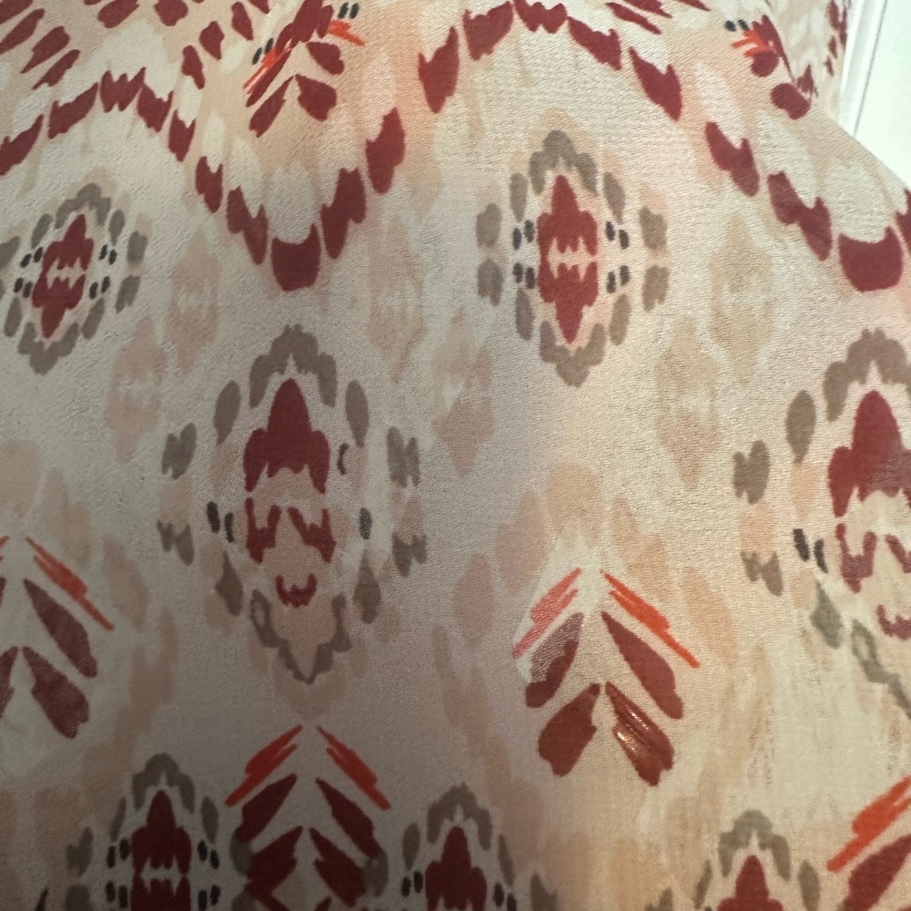 Ann Taylor Boho Patterned Blouse - image 4